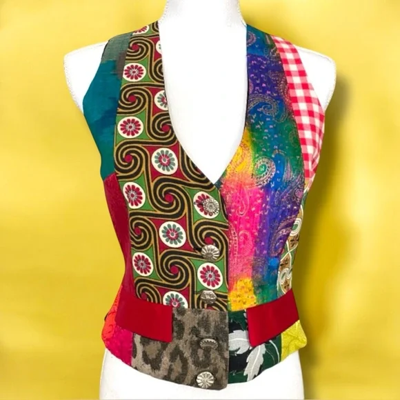 (SOLD! on Mercari) *Auth* Vintage TODD OLDHAM Vest for BERGDORF GOODMAN NYC 90s🌈 - Picture 1 of 4